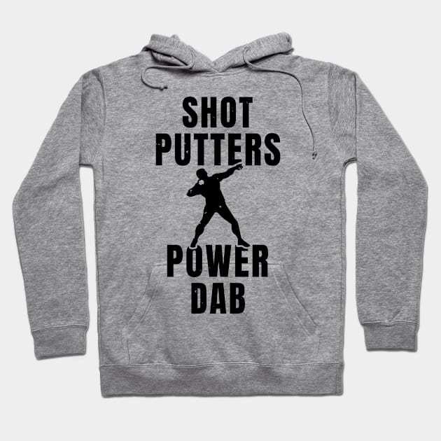 Mens Shotput Power Dab Athlete Gift Hoodie by atomguy